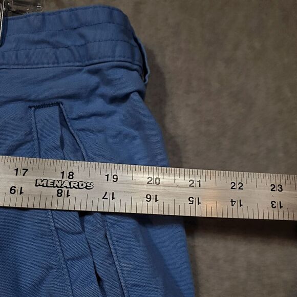 Tommy Bahama Shorts Mens 38 Blue Cargo Regular Fit Flat Front Embroidered Logo - Picture 4 of 10